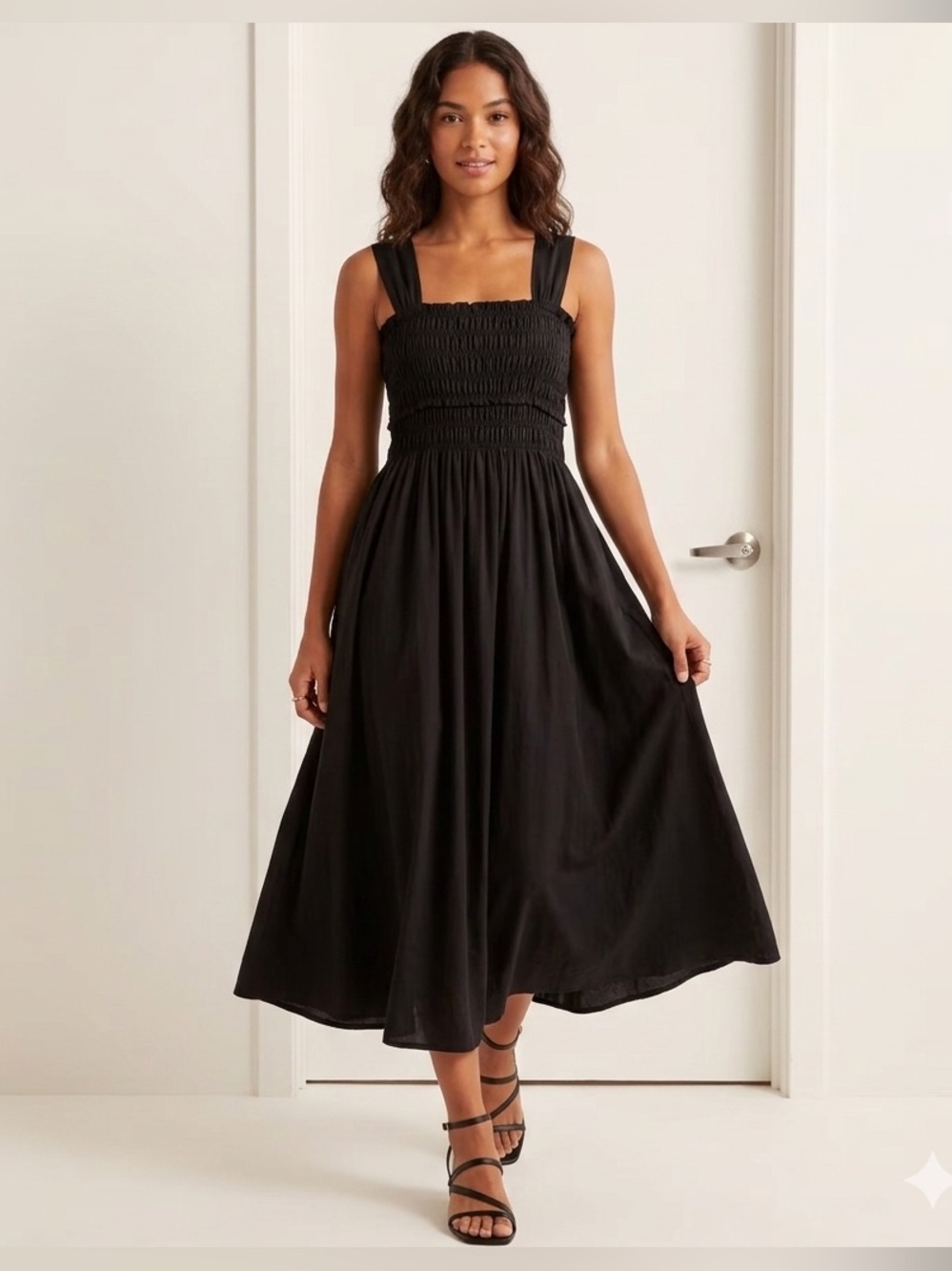 Elegant Elie Tahari Poplin Nap dress  Black Women's Dress - Picture 3 of 15
